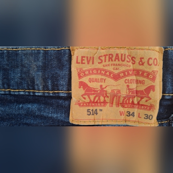 Levi stratus & co. 514 w34 L30 strech mens jeans casual work office streetwear - Picture 3 of 12